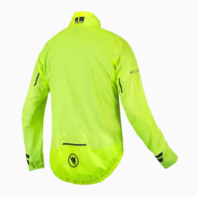 Kurtka rowerowa męska Endura Pro SL Waterproof hi-viz yellow 8