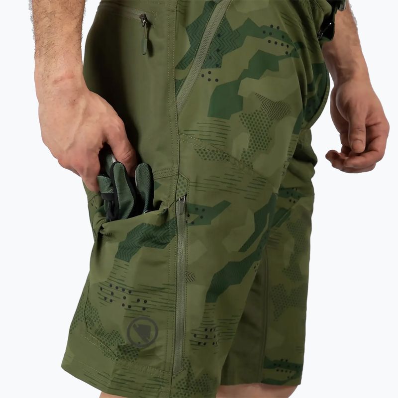 Spodenki rowerowe męskie Endura Hummvee Short tonal olive 7