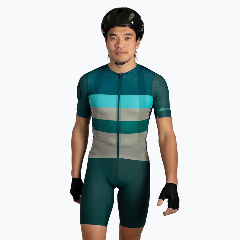 Spodenki rowerowe męskie Endura Pro SL EGM Bibshort SL deep teal 9