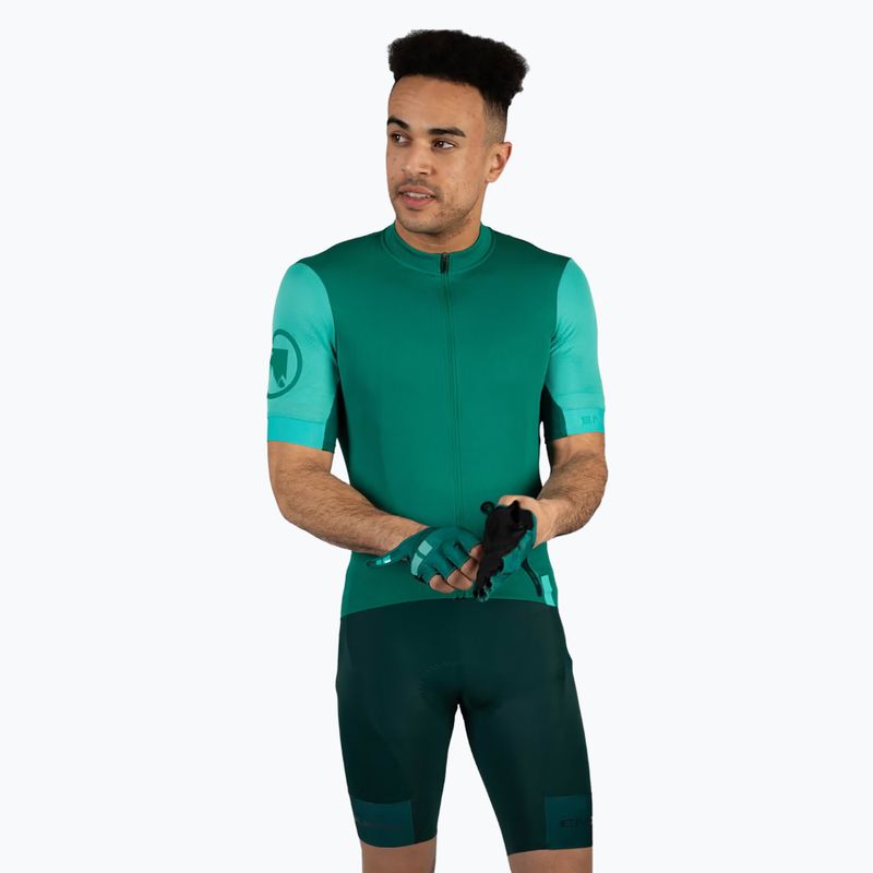 Koszulka rowerowa męska Endura FS260 S/S Std emerald green 3