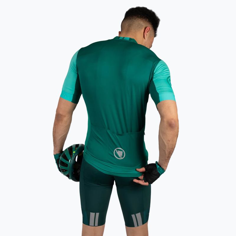 Koszulka rowerowa męska Endura FS260 S/S Std emerald green 4