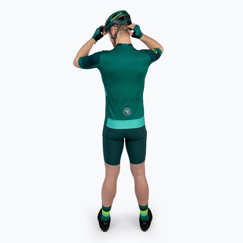 Koszulka rowerowa męska Endura FS260 Print S/S emerald green 3