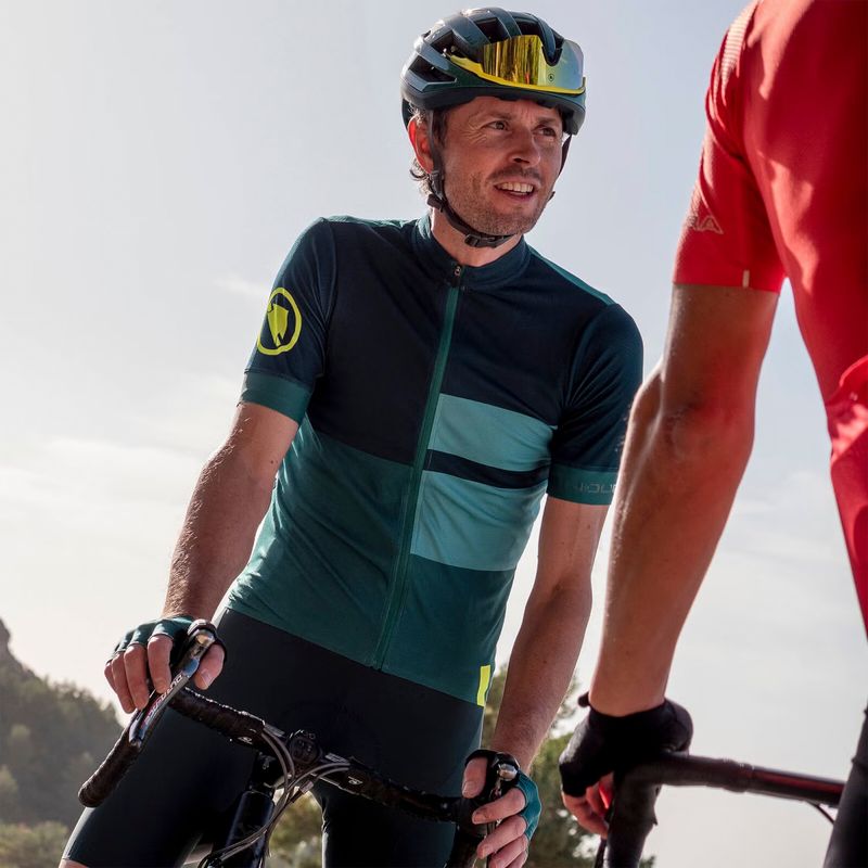 Koszulka rowerowa męska Endura FS260 Print emerald green 11