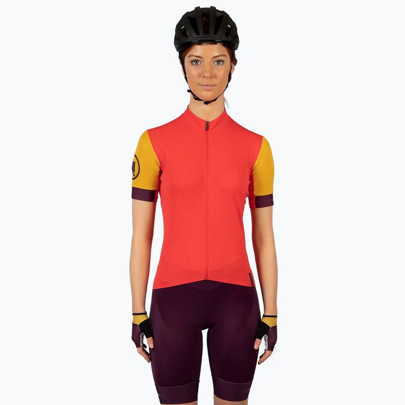 Koszulka rowerowa damska Endura FS260 II W pomegranate 2