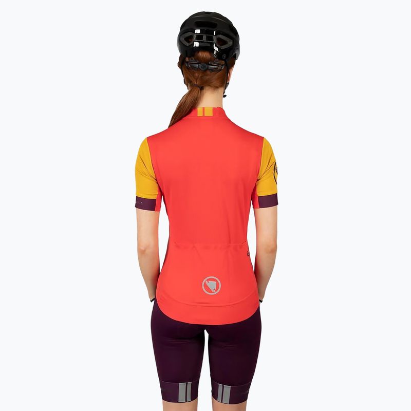 Koszulka rowerowa damska Endura FS260 II W pomegranate 3