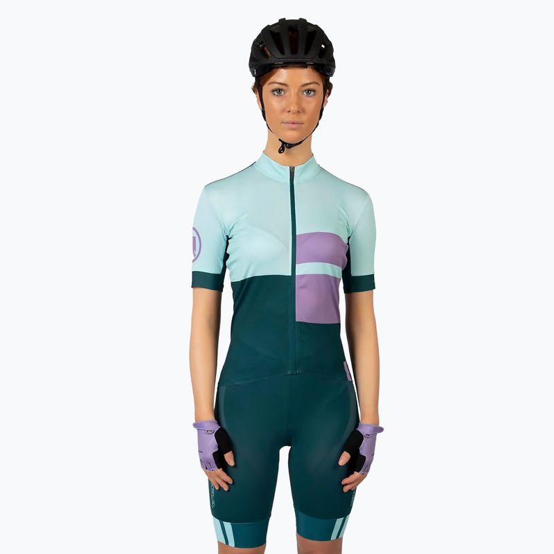 Koszulka rowerowa damska Endura FS260 Print W violet 2