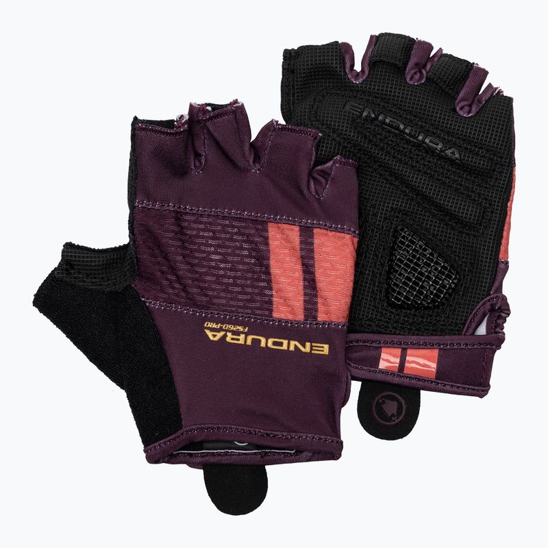 Rękawiczki rowerowe damskie Endura FS260-Pro Aerogel W aubergine