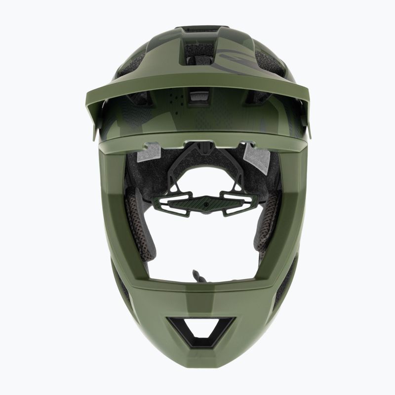 Kask rowerowy dziecięcy Endura Singletrack Full Face Youth olive green 2