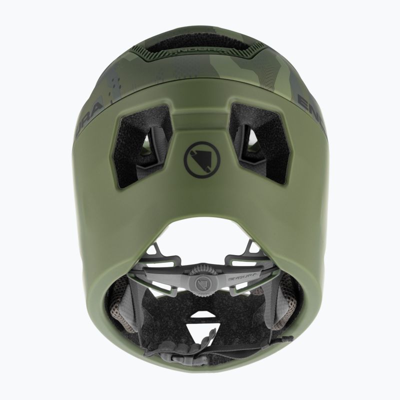 Kask rowerowy dziecięcy Endura Singletrack Full Face Youth olive green 3