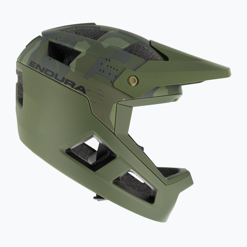 Kask rowerowy dziecięcy Endura Singletrack Full Face Youth olive green 4