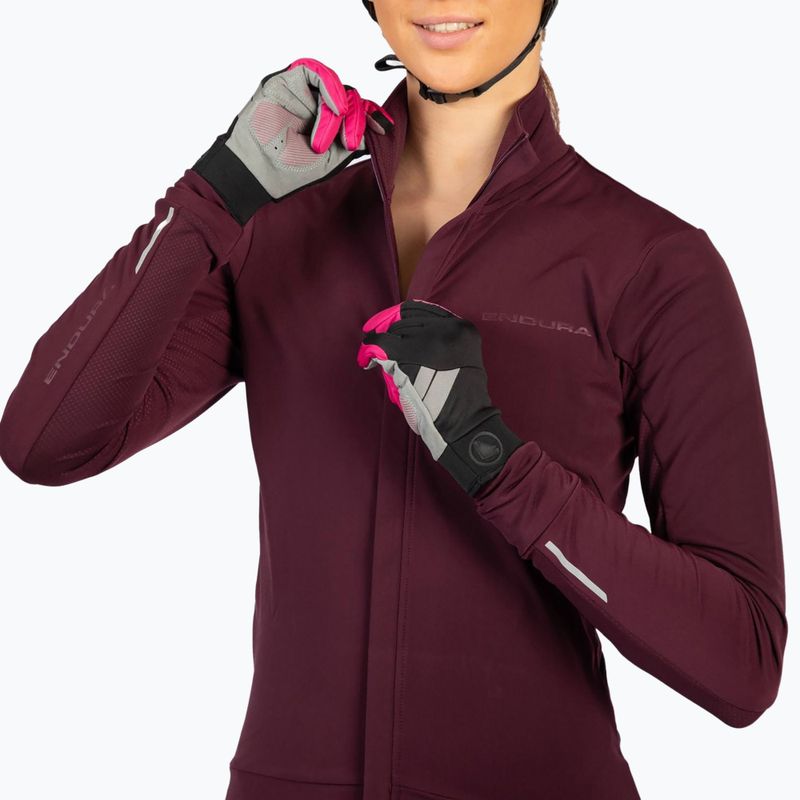 Bluza rowerowa damska Endura Xtract Roubaix aubergine 5