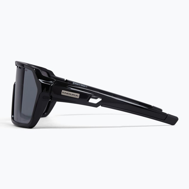 Okulary przeciwsłoneczne Endura Singletrack black/platinum revo smoke/clear silver flash mirror 3