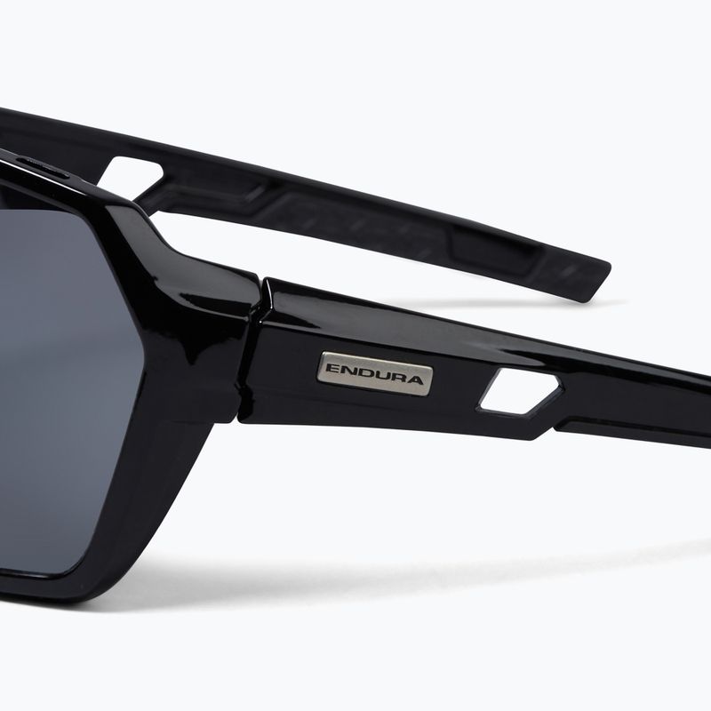 Okulary przeciwsłoneczne Endura Singletrack black/platinum revo smoke/clear silver flash mirror 4