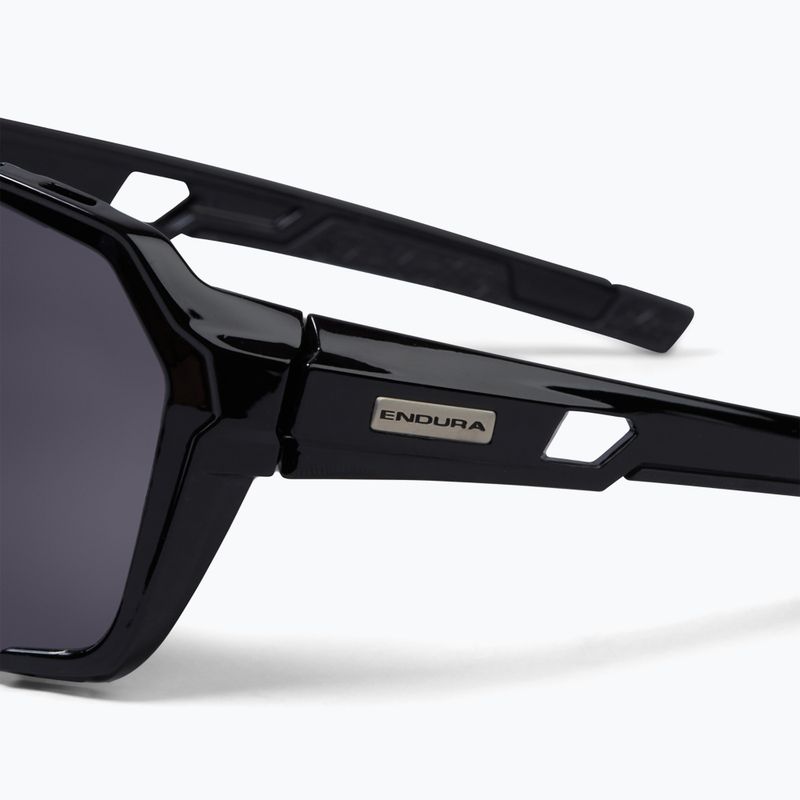 Okulary przeciwsłoneczne Endura Singletrack Frameless black/platinum revo smoke/clear silver flash 3