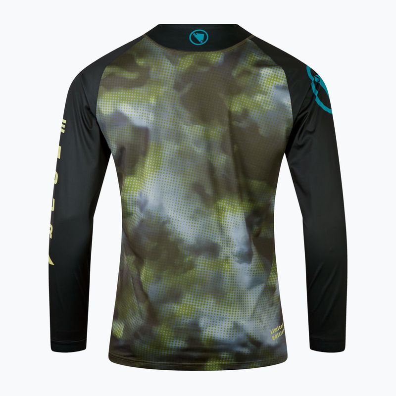 Longsleeve rowerowy męski Endura Pixel Cloud Ltd black 8