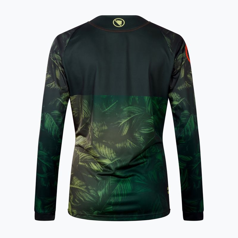 Longsleeve rowerowy damski Endura Tropical Print Ltd ghillie green 9