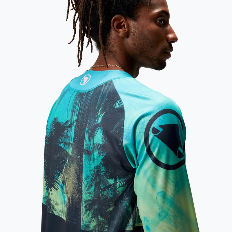 Longsleeve rowerowy męski Endura Tropical Print Ltd atlantic 6