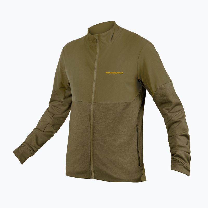 Bluza rowerowa męska Endura Singletrack Thermal FZ tweed green