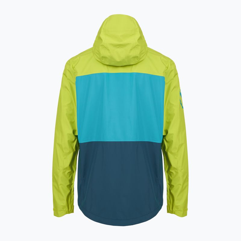 Kurtka rowerowa męska Endura Singletrack II Waterproof lime green 2