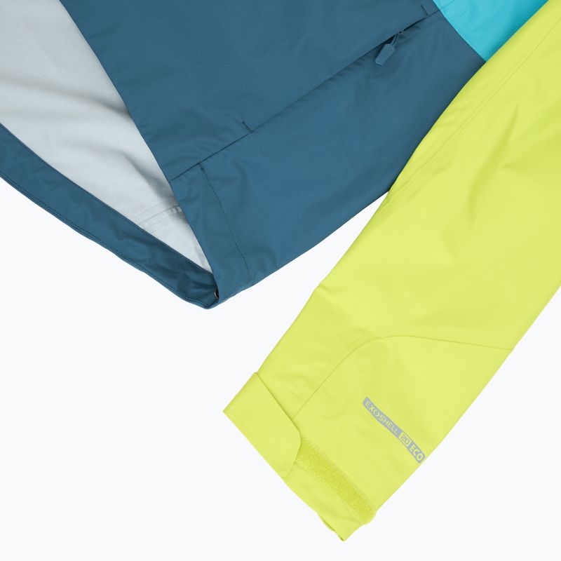 Kurtka rowerowa męska Endura Singletrack II Waterproof lime green 4