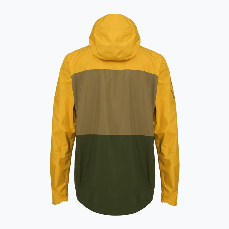 Kurtka rowerowa męska Endura Singletrack II Waterproof mustard 2