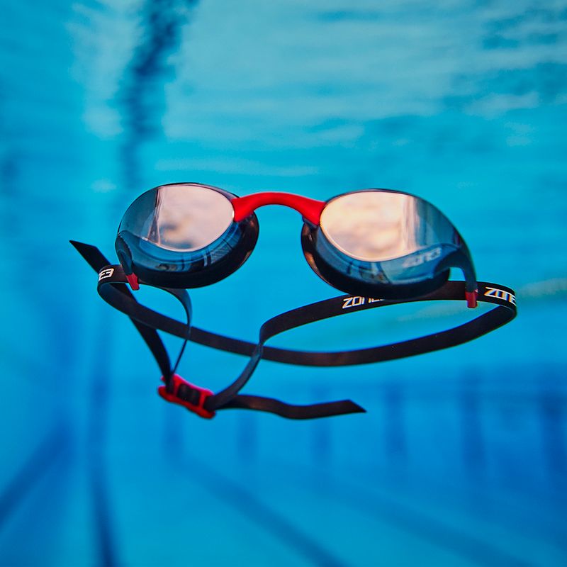 Okulary do pływania ZONE3 Volare Streamline Racing black/red 3