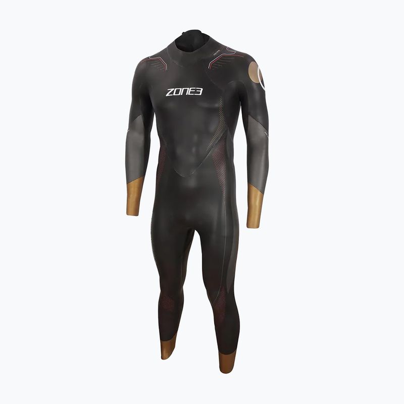 Pianka triathlonowa męska ZONE3 Thermal Aspire black/grey/gold/red 6