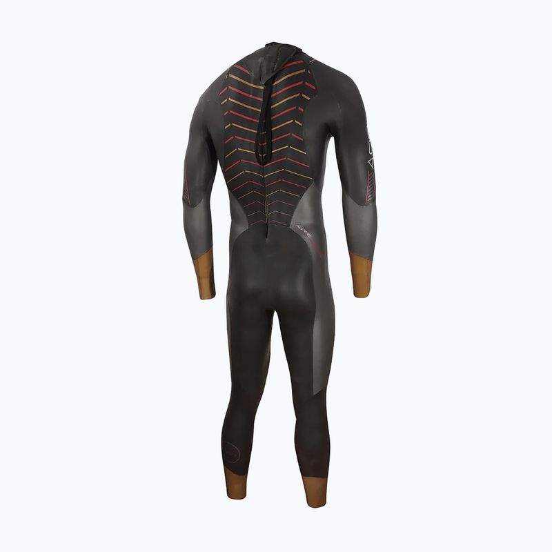 Pianka triathlonowa męska ZONE3 Thermal Aspire black/grey/gold/red 7