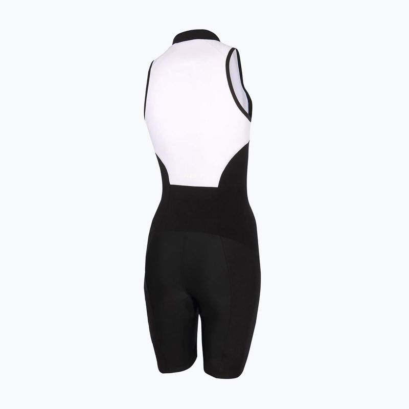 Kombinezon triathlonowy damski ZONE3 Lava Long Distance Trisuit black/white/green 2