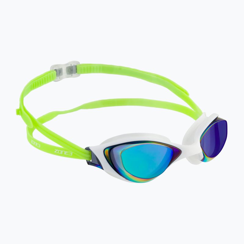Okulary do pływania ZONE3 Aspect rainbow mirror/lime/white