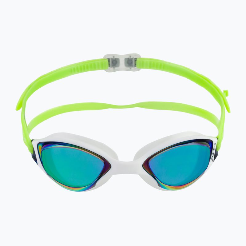 Okulary do pływania ZONE3 Aspect rainbow mirror/lime/white 2