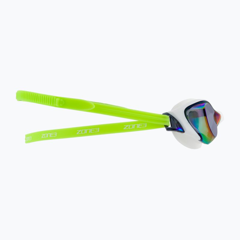 Okulary do pływania ZONE3 Aspect rainbow mirror/lime/white 3