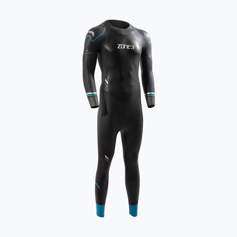 Pianka triathlonowa męska ZONE3 Advance 4 mm black/blue/gunmetal