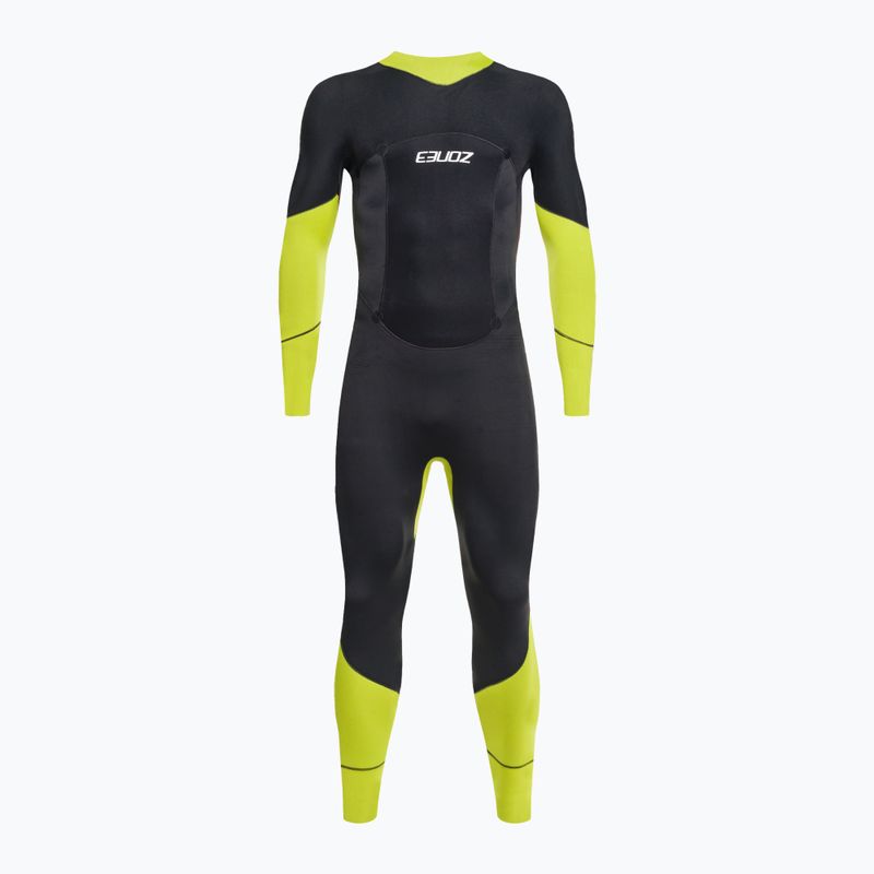 Pianka triathlonowa męska ZONE3 Vision 5 mm black/lime/gunmetal 4