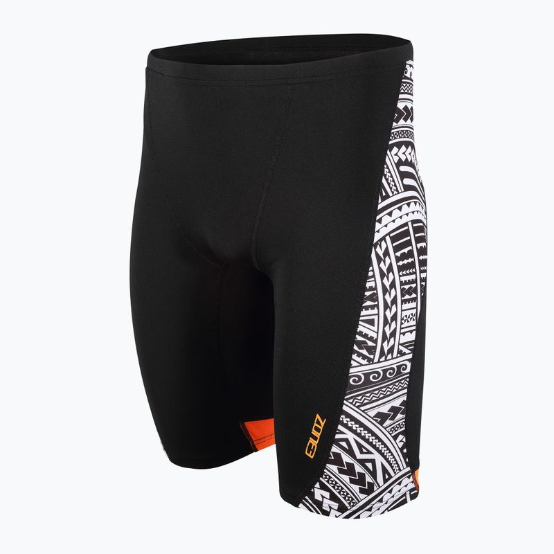 Jammery pływackie męskie ZONE3 Kona Speed Jammer tribal print/black/white/orange