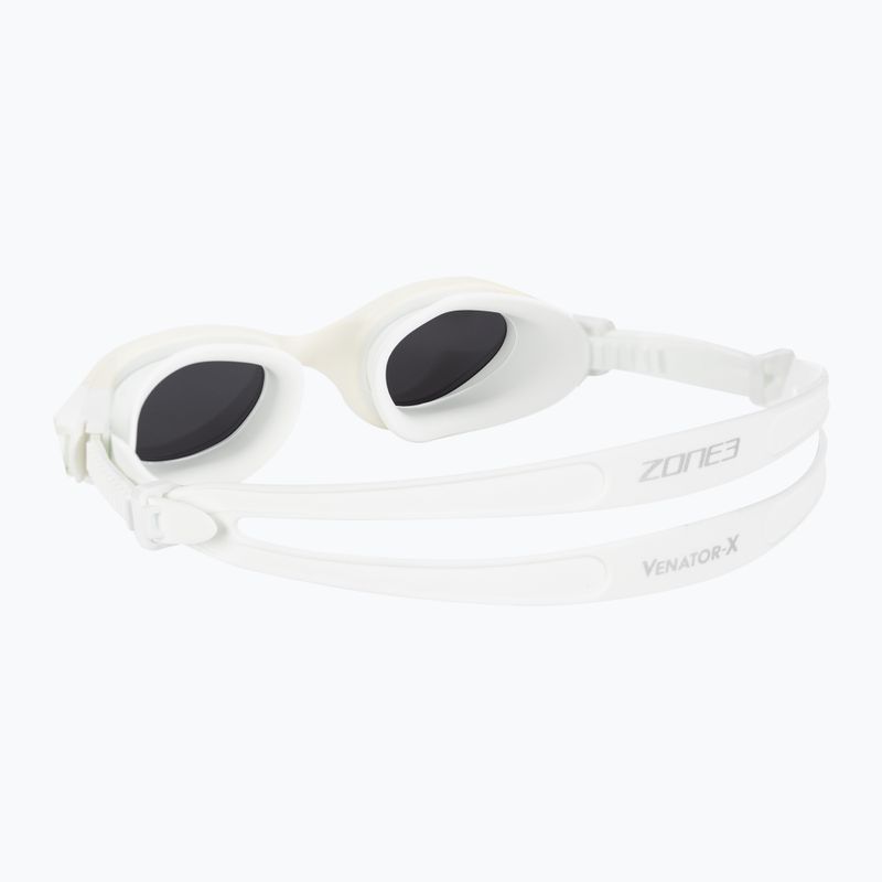 Okulary do pływania ZONE3 Venator-X white/white/polarized silver lens 4