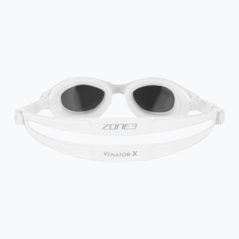 Okulary do pływania ZONE3 Venator-X white/white/polarized silver lens 5