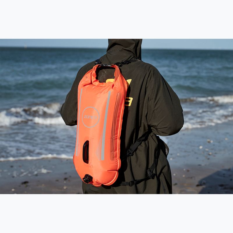 Bojka asekuracyjna ZONE3 Dry Bag 2 Led Light orange 3