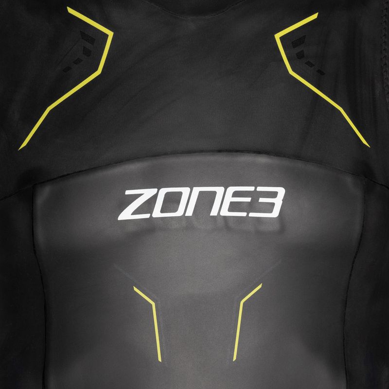 Pianka triathlonowa męska ZONE3 Sleeveless Vision 3 mm black/lime/gun metal 4