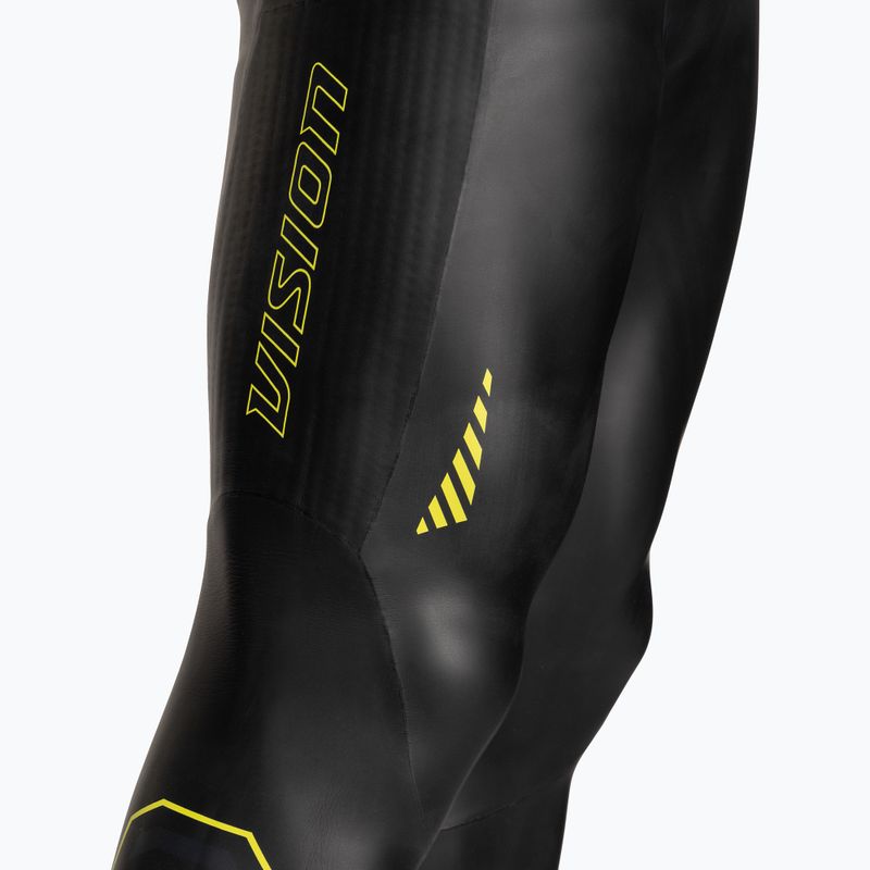 Pianka triathlonowa męska ZONE3 Sleeveless Vision 3 mm black/lime/gun metal 6