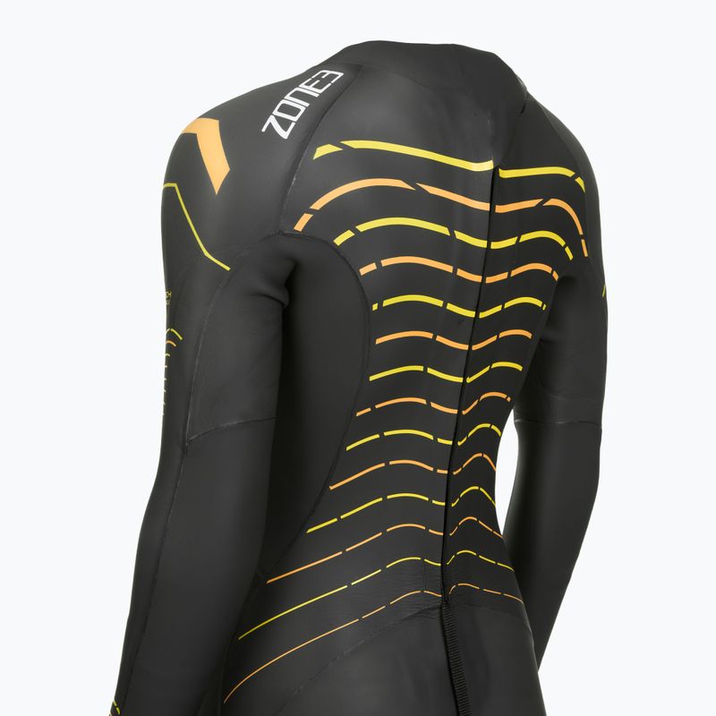 Pianka triathlonowa damska Zone3 Thermal Aspect Breaststroke 2,5 mm black/orange/yellow 5