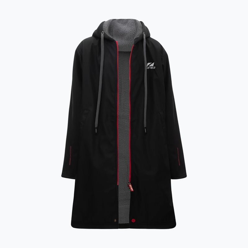 Płaszcz dziecięcy ZONE3 Polar Fleece Parka Changing Robe Jr black 3