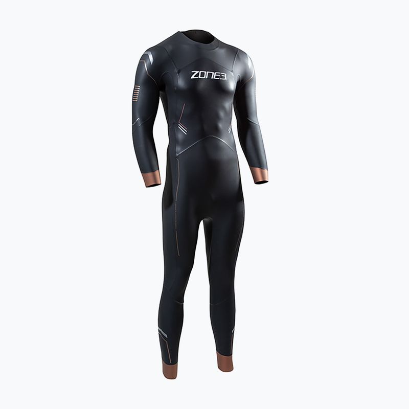 Pianka triathlonowa męska ZONE3 Thermal Agile 3 mm black/gold