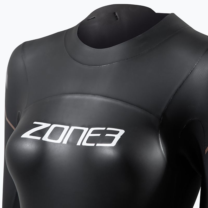 Pianka triathlonowa damska ZONE3 Thermal Agile 3 mm black/gold 3