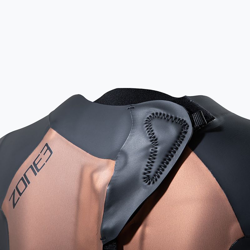Pianka triathlonowa damska ZONE3 Thermal Agile 3 mm black/gold 4