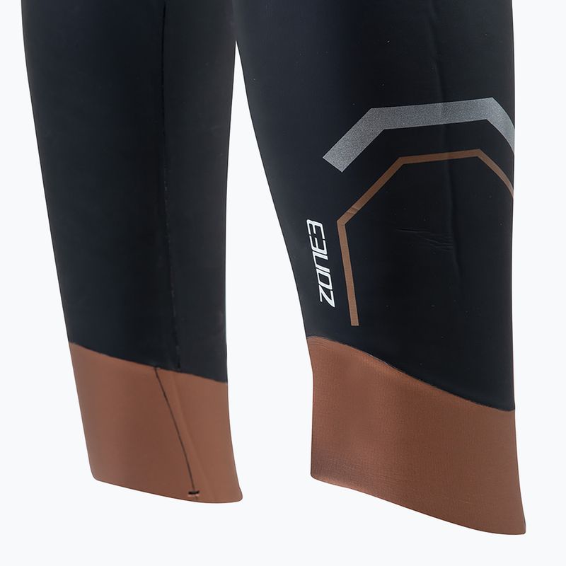 Pianka triathlonowa damska ZONE3 Thermal Agile 3 mm black/gold 5
