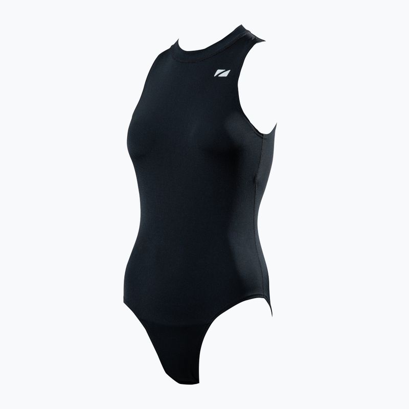 Strój pływacki jednoczęściowy damski ZONE3 OWS Renew High Neck black 6