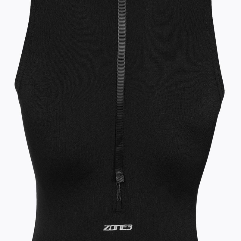 Strój pływacki jednoczęściowy damski ZONE3 OWS Renew High Neck black 5