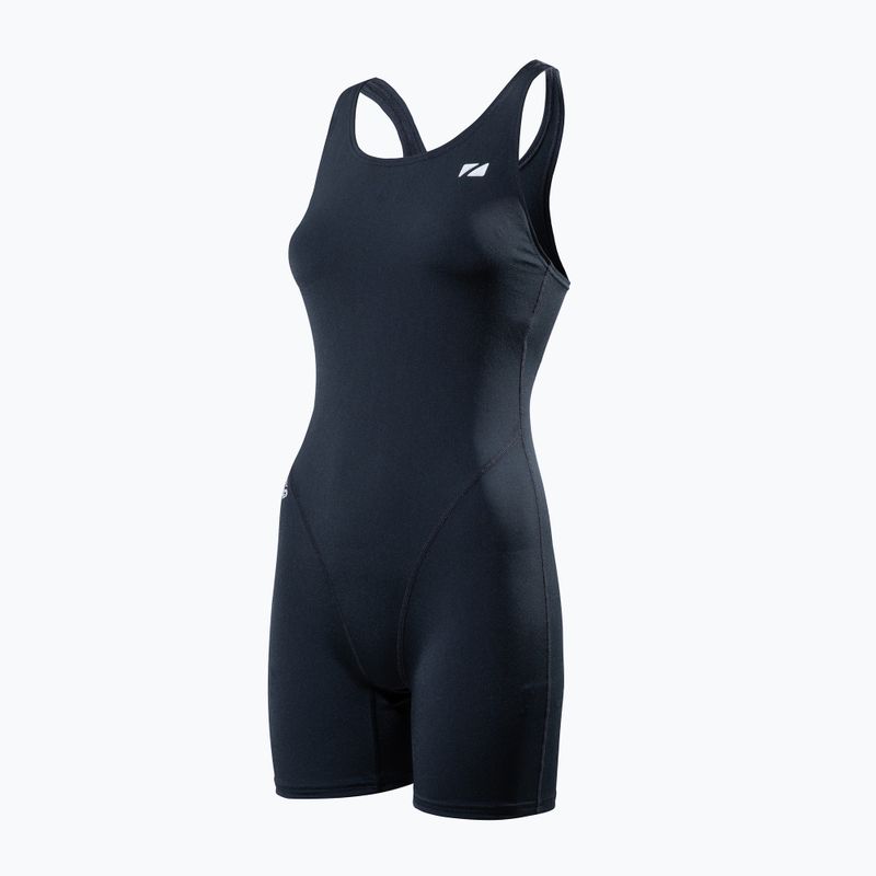 Strój pływacki jednoczęściowy damski ZONE3 OWS Renew Short Leg Knee Skin black 6