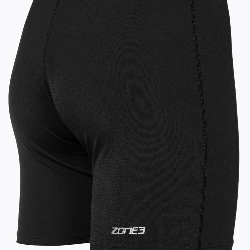 Strój pływacki jednoczęściowy damski ZONE3 OWS Renew Short Leg Knee Skin black 5